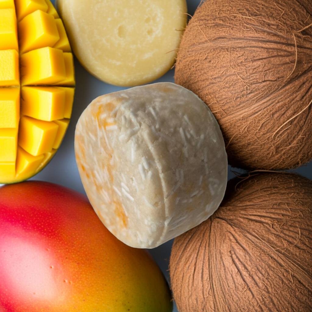 Mango-Coconut Shampoo & Conditioner Bars Kit