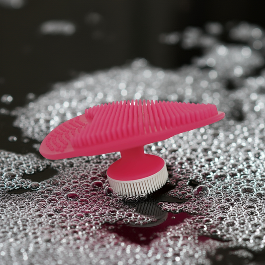 Silicone Facial Massager Cleanser and Exfoliator for Sensitive, Delicate and Dry / Skin